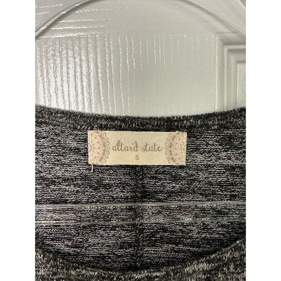 altar'd‎ state Tunic Dress Black Gray Size Small Long Sleeve - Picture 3 of 11